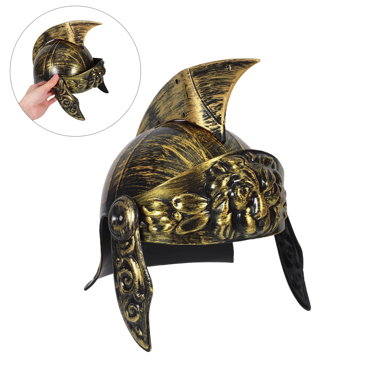 

Medieval Knight Adjustable Cosplay Headgear For Halloween Party Roman Soldier Costume Warrior Hat Historical Decor