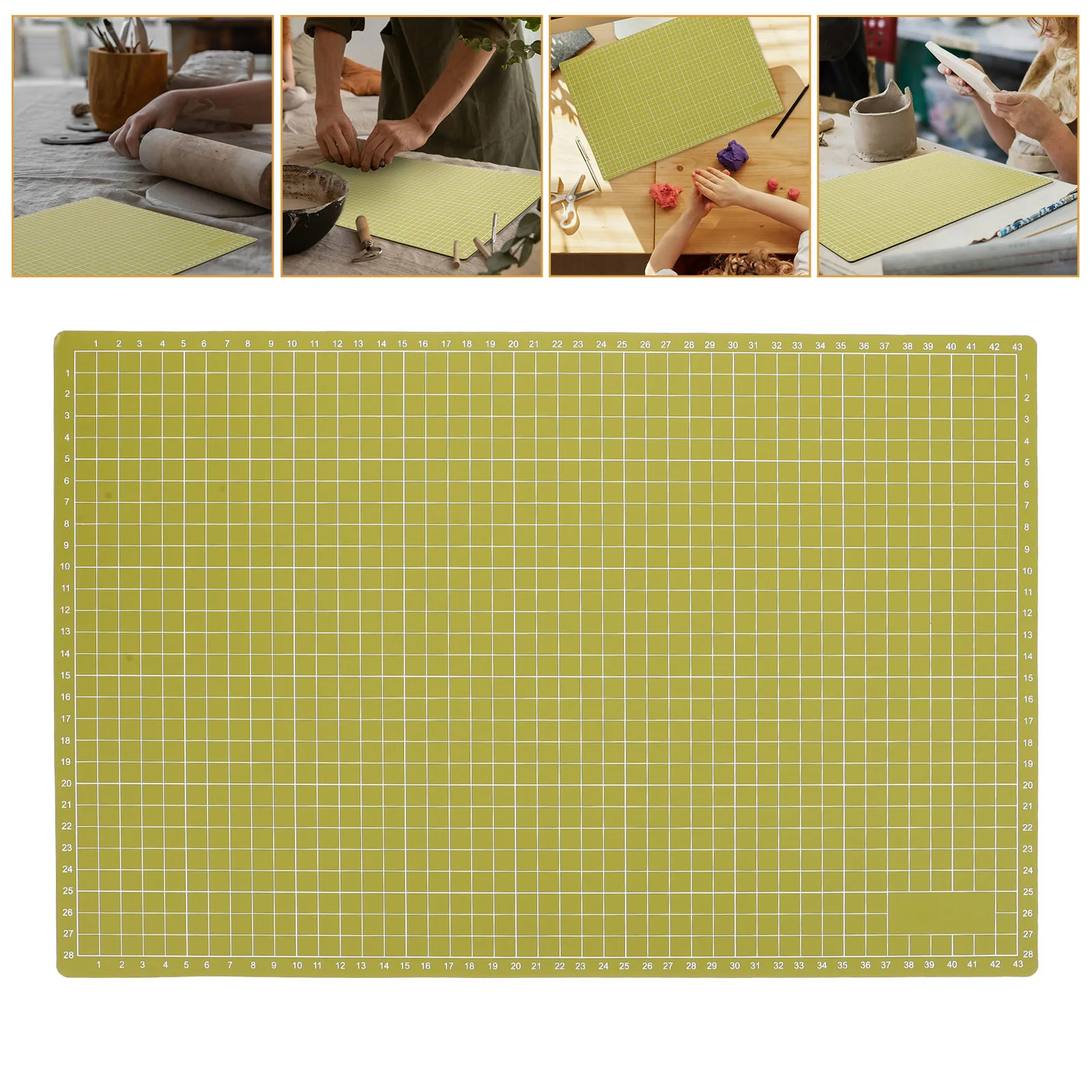 1 folha de tapete artesanal para mesa, almofada de corte multifuncional, superfície resistente e não deformável para artesanato em tecido diy, uso duradouro