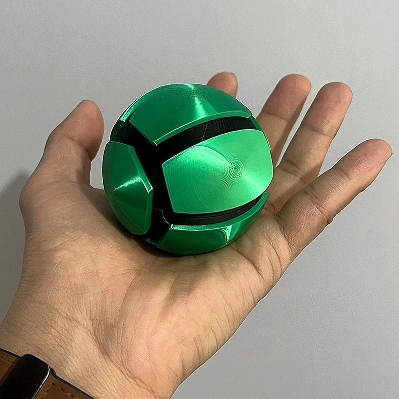 Anime Gyro Julius Caesar Zeppeli Cosplay Ball Green/ Silver Accessories Prop