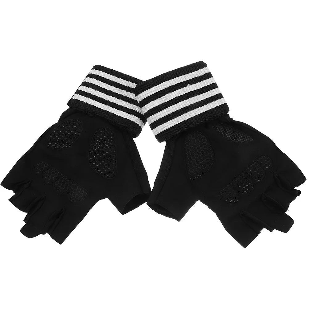 

1Pair Anti-Slip Sweat-Absorbing Workout Gloves Breathable Fitness Sports Gloves for Men Women Weight Lifting Gym Training