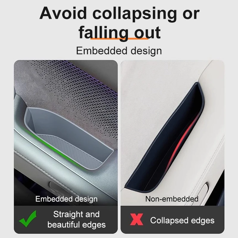 ل BAIC BJ30 2024 2025 باب السيارة صندوق تخزين مسند الذراع تخزين برميل سيليكون غطاء مقبض الباب اكسسوارات السيارات الداخلية