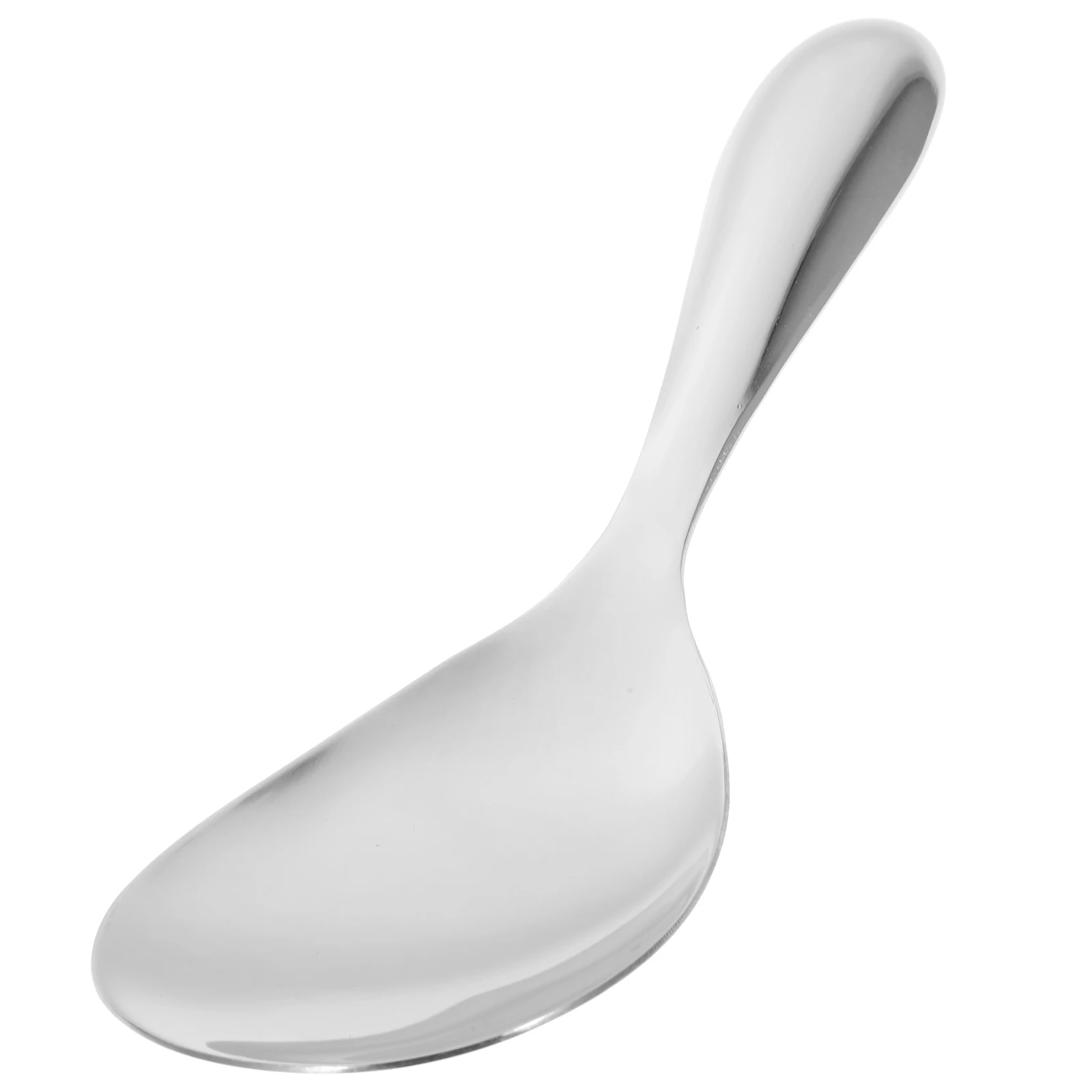 

304 Stainless Steel Rice Paddle Safe Round Edges Easy Clean for Kitchen Home Restaurant Stainless Steel Rice Paddle