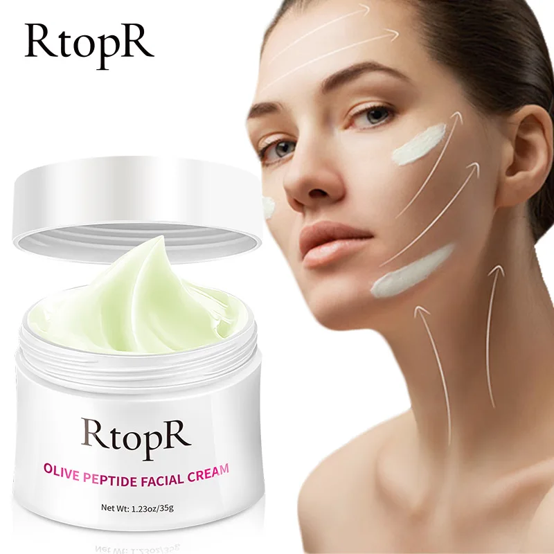 

Olive Peptide Hydrating Cream Reduce Face Fine Lines Tighten Pores Whitening Oil Control Anti-Wrinkle Firming Skin Products