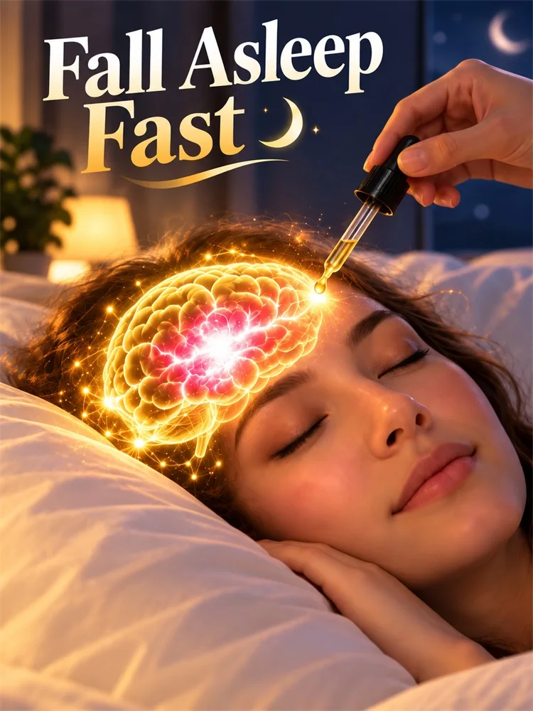 Sleep Better Instantly – No Pills, No Water. Rub On a Few Drops. Fall Asleep Faster, Longer, Good Quality.