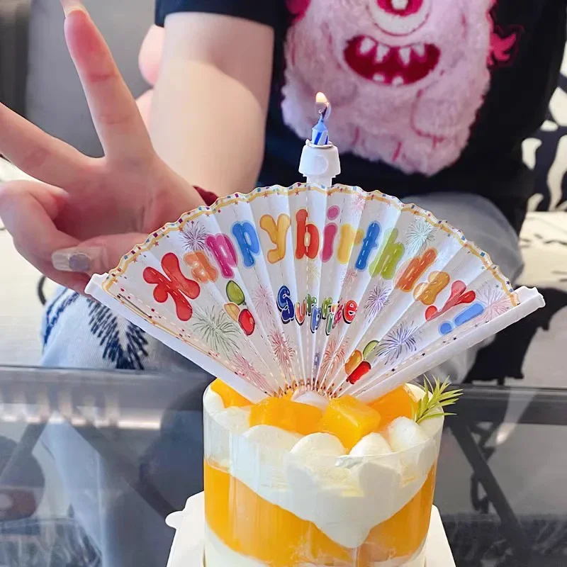 1/3Pcs Überraschung Fan Geburtstag Kerze Kinder Glücklich Geburtstag Party DIY Dekoration Kuchen Topper Kerzen Liefert Junge Mädchen gefälligkeiten Geschenk