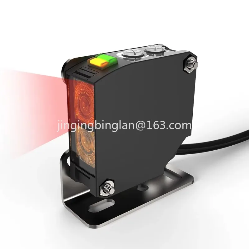 Sensor 24VDC relay output inverse reflection square optical photoelectric sensor switch