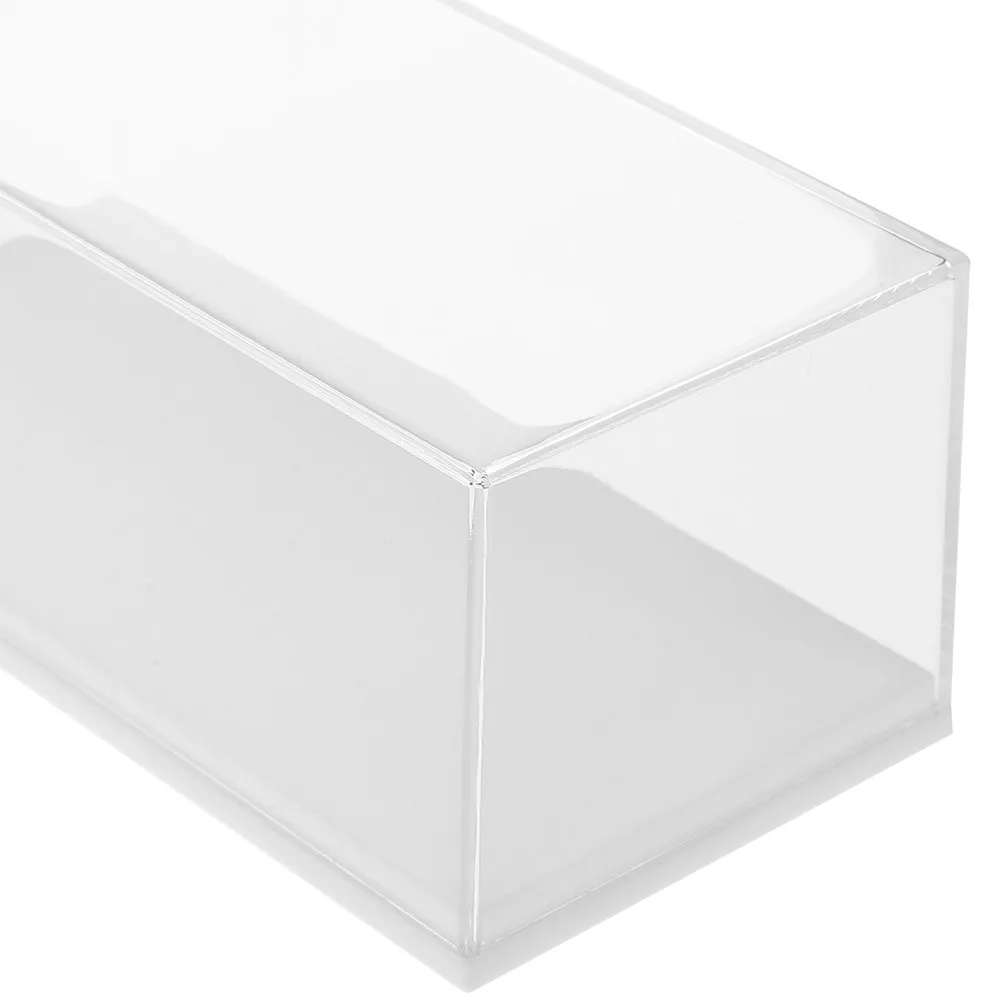 4Pcs Small Display Case for Car Models Clear Plastic 1:64 Scale Miniature Vehicles Protective Cover Ideal for Collectors Shelf view 2