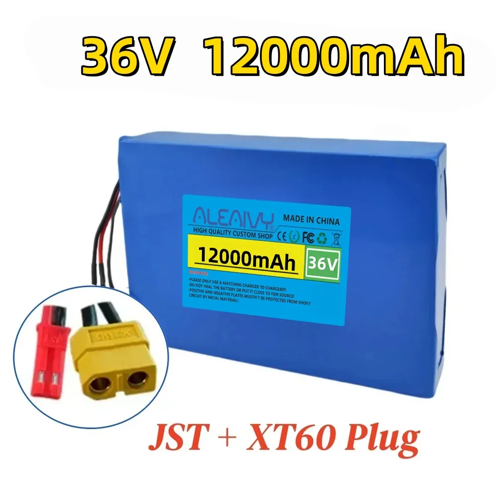 36V 12000mAh 10S4P 18650 lithiumbatterijpak - BMS uitgerust oplaadbaar voor 500W skateboard dagelijks woon-werkverkeer vervanging - afbeelding 1