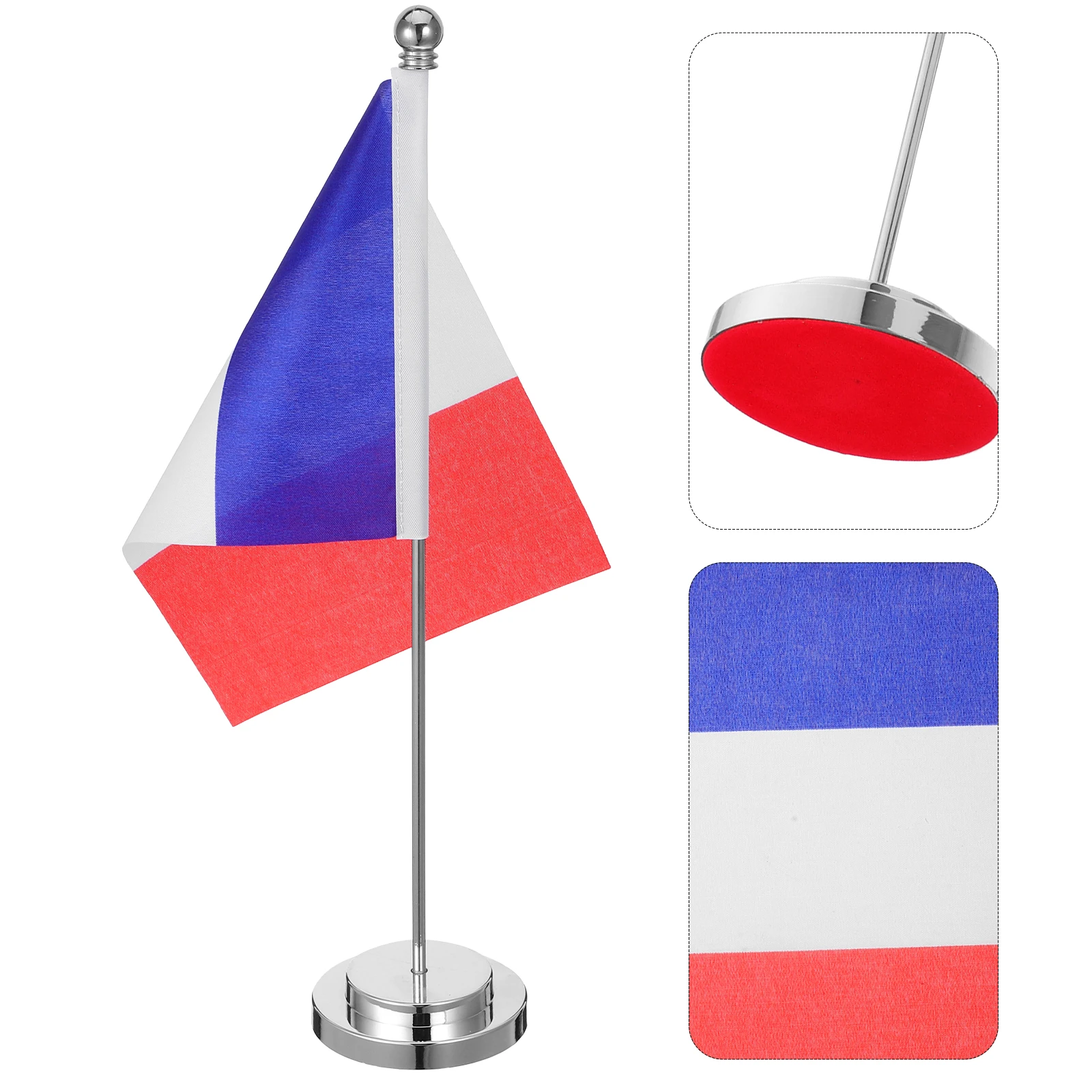 

France Mini Desktop Decor With Metal Base Home Conference Room Compact Sturdy Ornament For Desks Elegant French Decoration Small