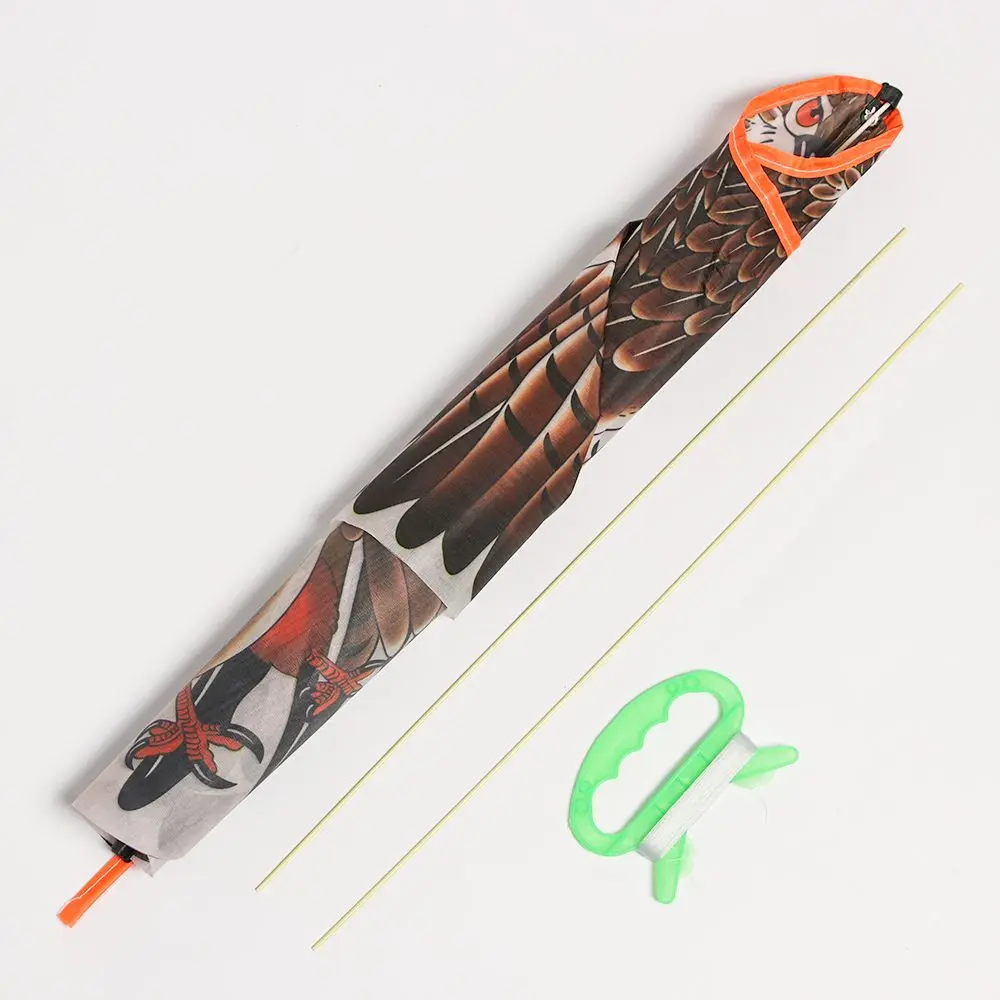 Cometa con diseño de águila plana para niños, cometa de 30 metros con línea de juguete de 1,1 m, ideal para viajes familiares, el mejor regalo