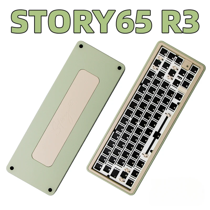 ECHOME Story65R3 Aluminum Mechanical Keyboard Kit Wireless Tri-mode Gasket Hot-Swap RGB CNC Custom 65% Gaming Keyboard for PC
