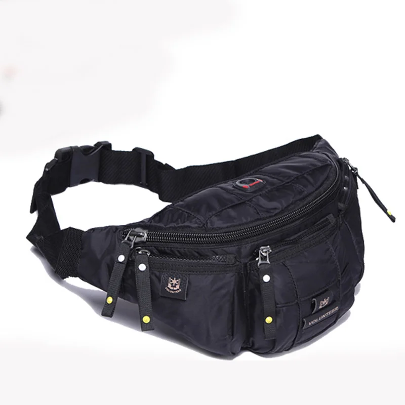 High Quality Waterproof Oxford Men Hip Belt Bag Fanny Pack Military Multi-Pocket Cross body Shoulder Waist Pack Chest Bum Bag