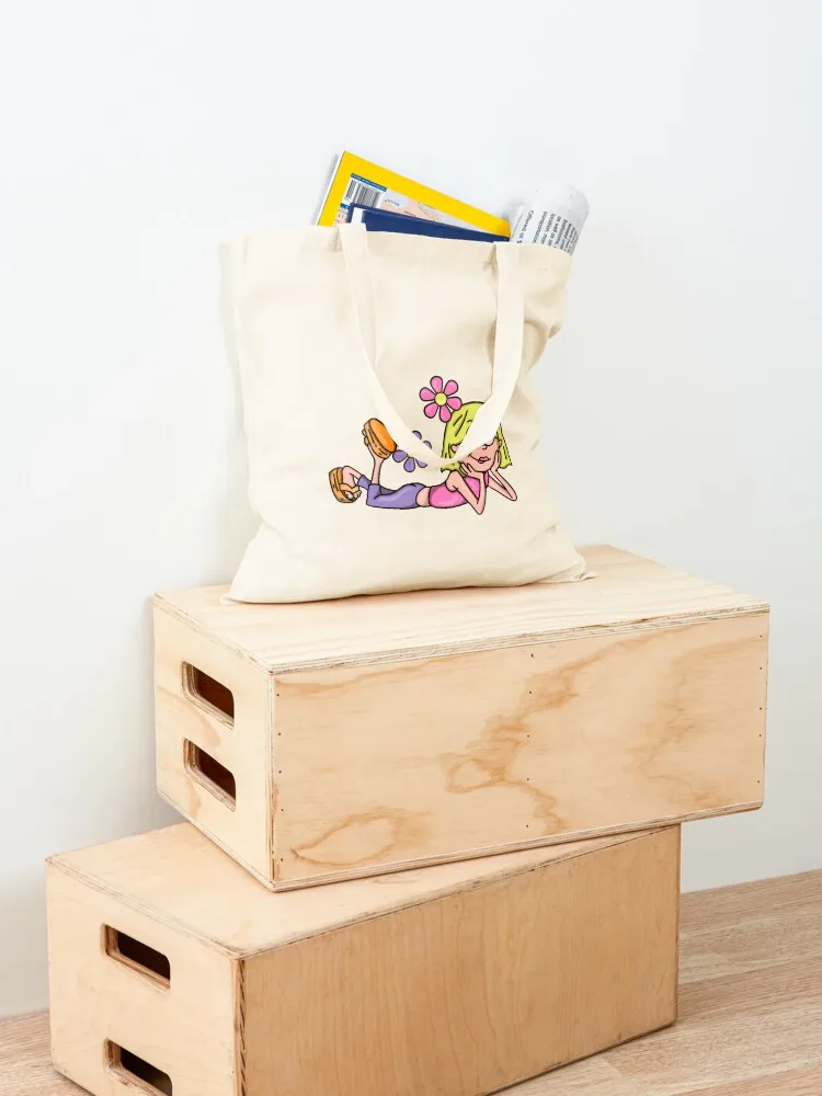 Y2K Lizzie McGuire Flower Art Tote Bag shoping bag Women's handbag Women's shopper bag Candy bags