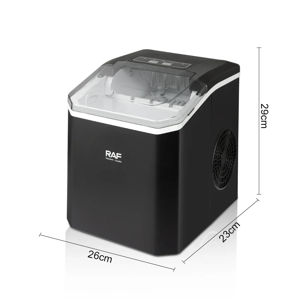 RAF New Automatic Fast Instant Self Cleaning Countertop Ice Cube Maker Ice Machine 24H Counter Top Ice Maker