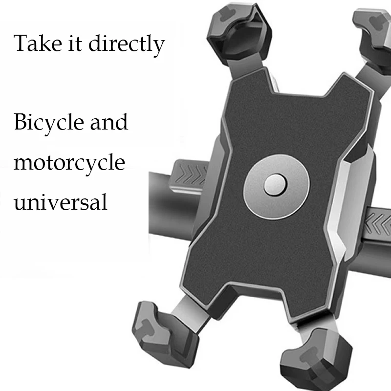 Universal Bracket Motorcycle Electric Bike Mobile Phone Holder Bicycle Riding GPS Mount Phone Holder W/ Shock Absorber