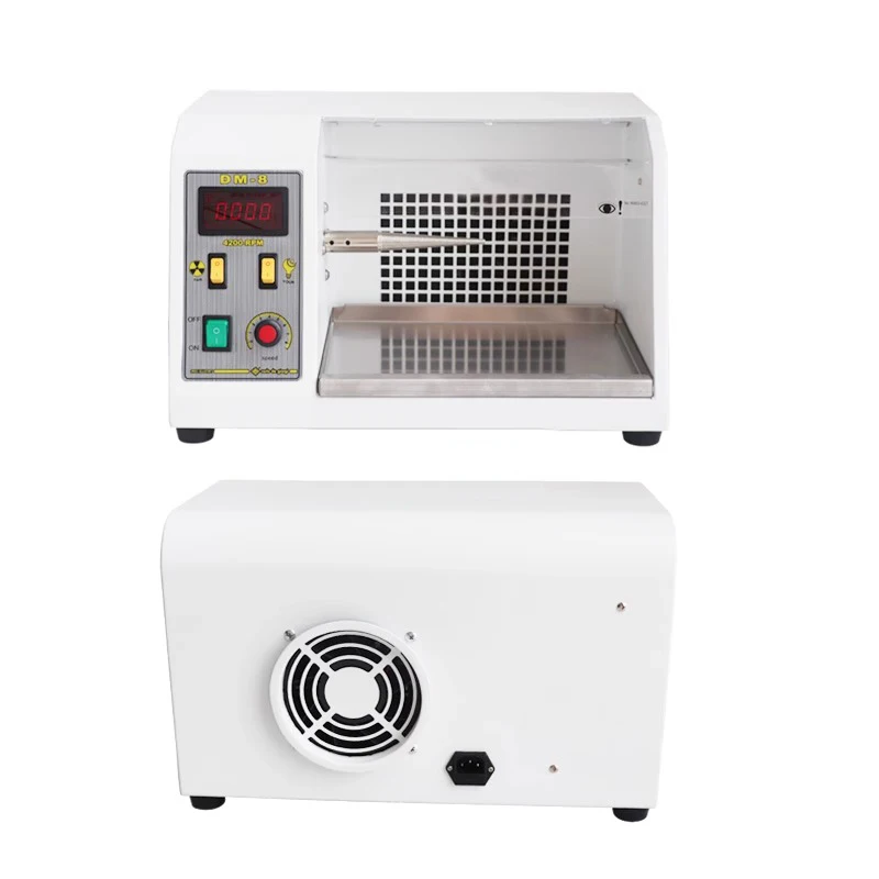 DM-8 Jewelry Polishing Machine, Vacuum Dust Collector with Variable Speed for Watch & Jade