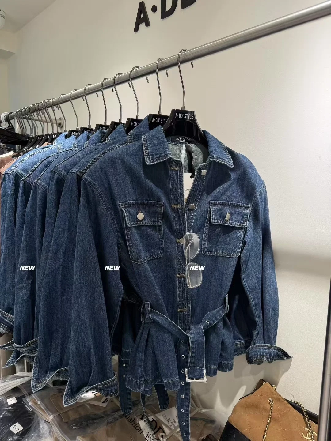 Rétro coréen Sle distrie cravate taille Denim Jaet femmes ample décontracté Long Sve Jaet haut pour l'automne 2025
