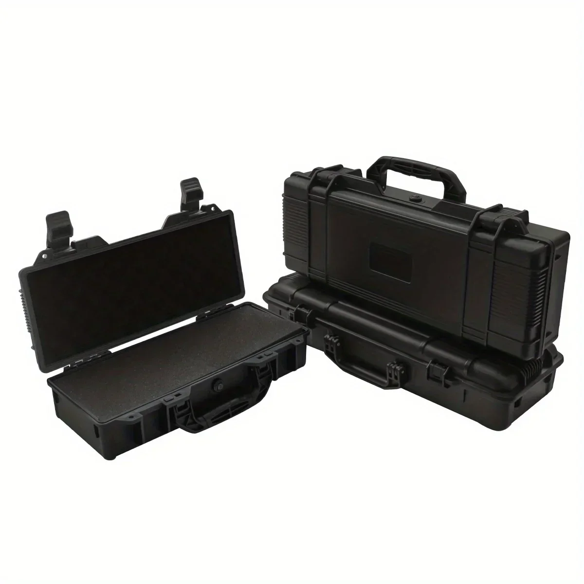 1 portable toolbox with pre cut sponge insert, shock resistant and wear-resistant hard shell protection tool equipment box