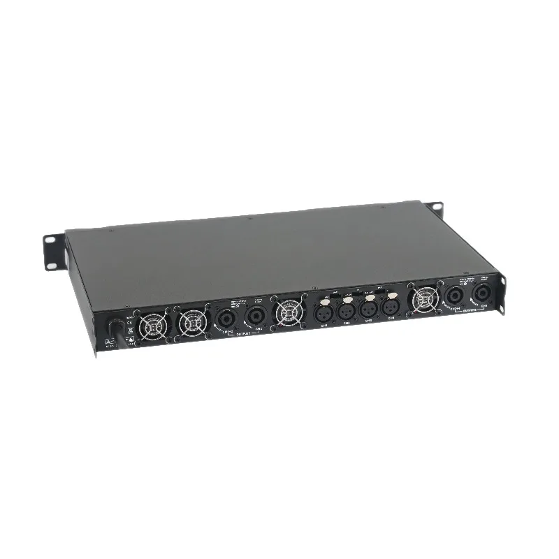 【Best-selling】QSN Profession Power Amplifier 4 Channel Stereo Sound 4*1200w For Home Theater Cinema Bar KTV