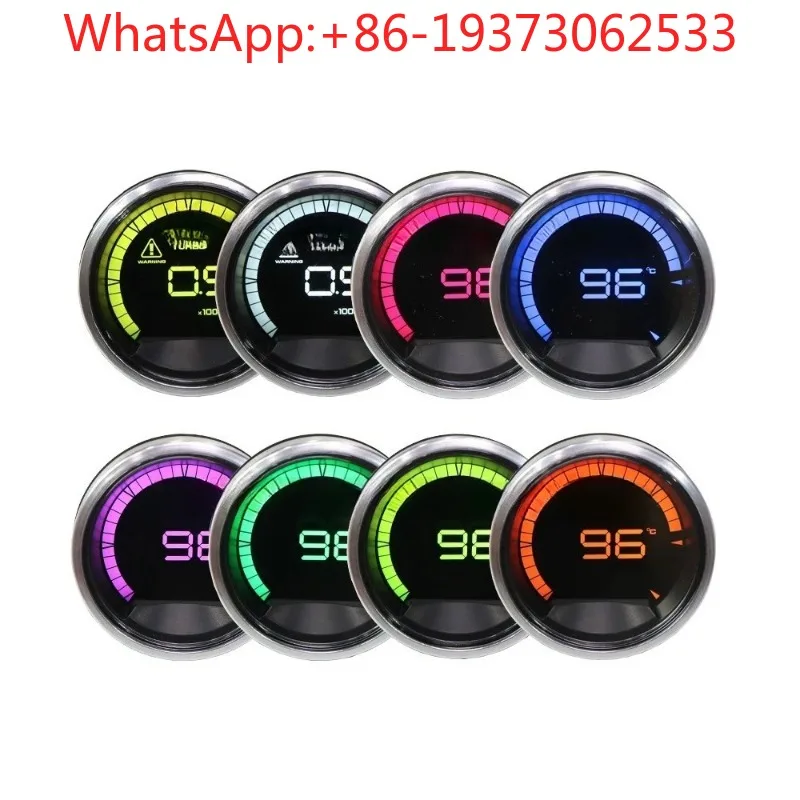 Automobile Modified General Instrument A2 Colorful Turbine Water Temperature Oil Pressure Voltage Speed Oil Temperature Meter
