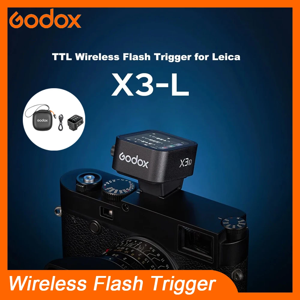 Godox X3-L TTL 2.4G Wireless Flash Trigger 1/8000s Touch Screen Transmitter for Leica Camera Compatible with Godox flash AD200