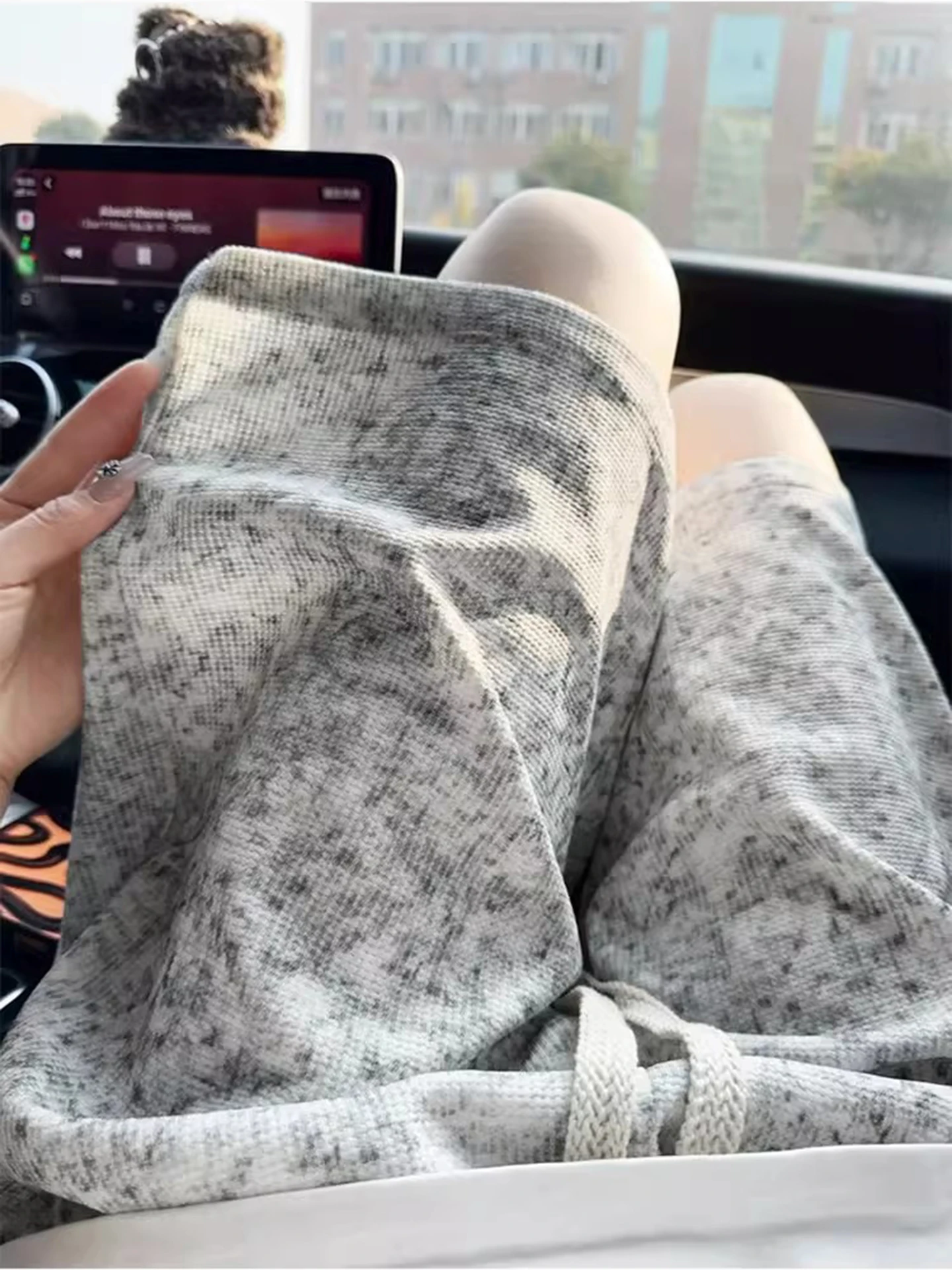 

White Dyed orts Men's Summer Outdoor Wear Wfle Five-Quarter American Retro Beach Pants Loose Fit Casual orts