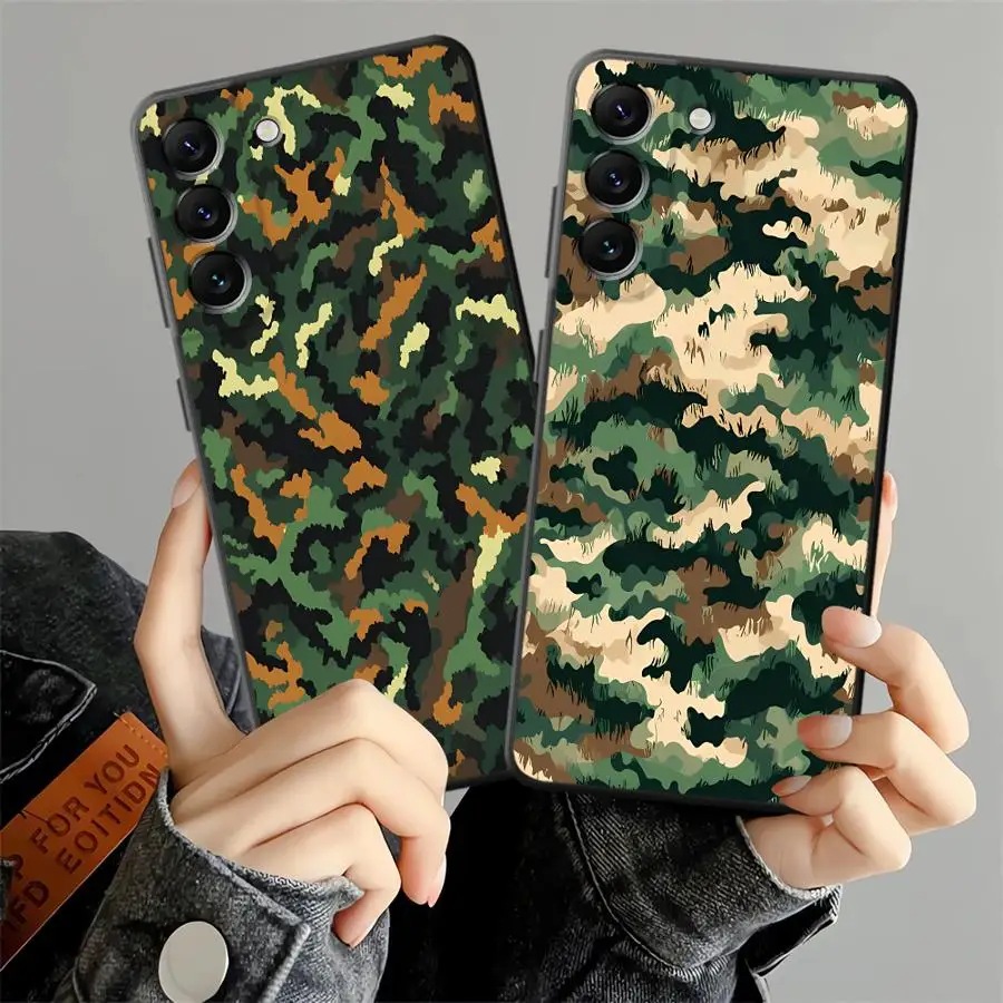 Phone Cover Case for Samsung Galaxy A37 A52 A36 A25 A16 A53 A17 A23 A06 A73 A55 A57 A15 A70 A50 A41 A12 A13 Classic Camouflage