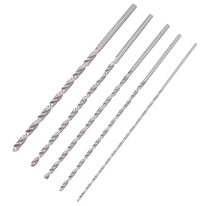 AB45 20PCS Extra Long High-Speed Steel Drill Bit Sets Straight Shank Twist Drill Bit Tool 2-5Mm For Wood