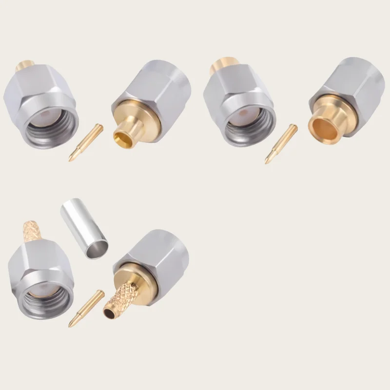 High-frequency Stainless Steel SMA Male SMA-JB2 /JB3-1.5-2-3 Is Used for RG316/SS405 RG405 086/RG402 SS402 RF Connector