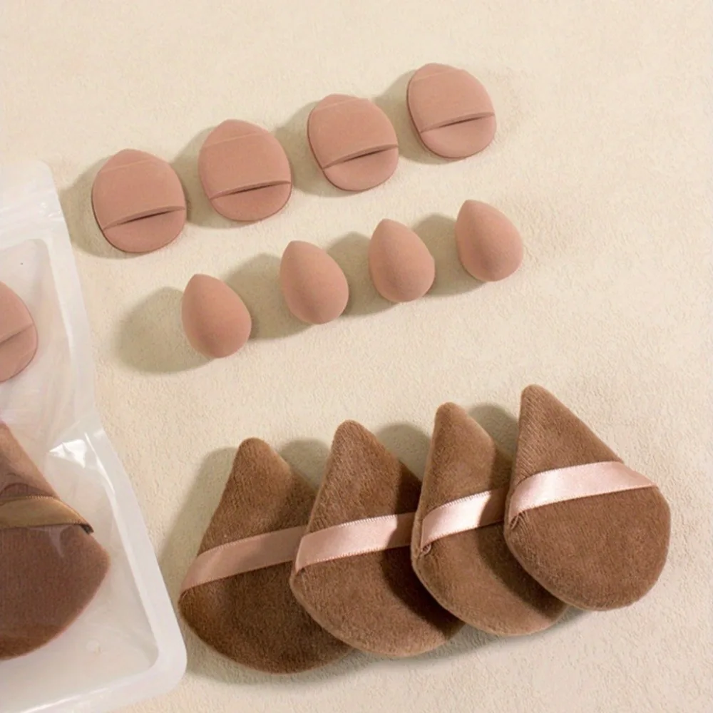 12 Uds esponja de maquillaje licuadora juego de huevos de belleza esponjas para base crema líquida esponjas cosméticas mujeres accesorios de maquillaje herramientas de belleza