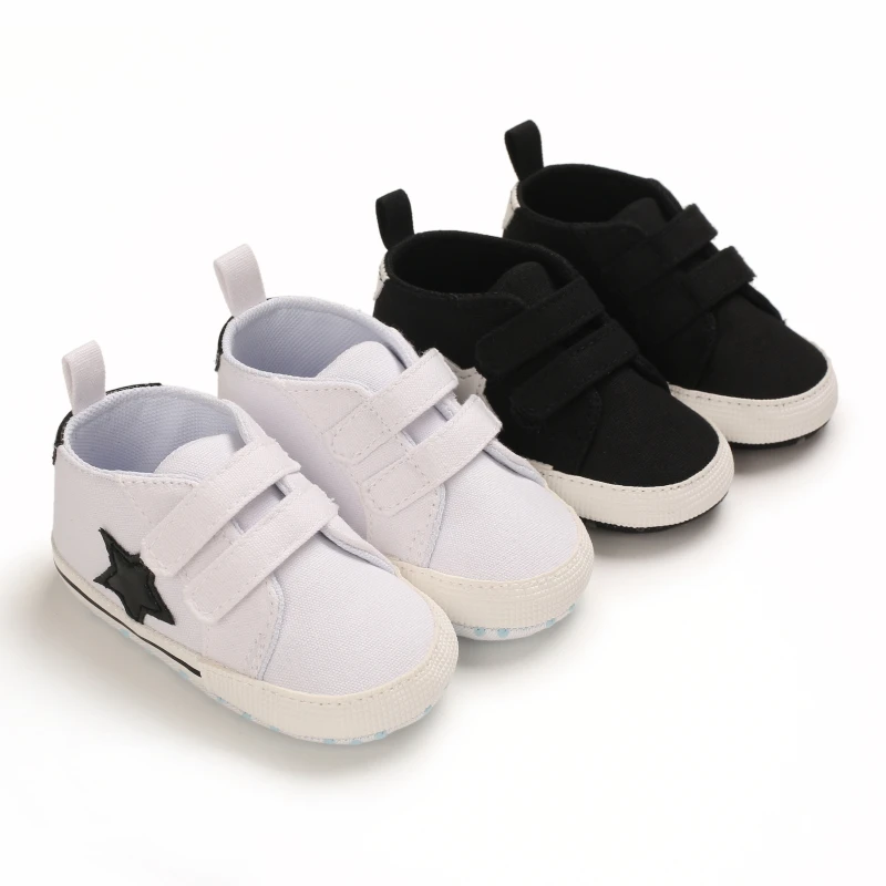 

Spring and autumn fashionable and simple star soft soled cloth shoes, baby walking shoes