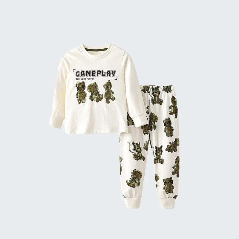 

Boys' Suit Autumn Winter New Stylish Boys' Round Neck Long Sleeve Toddler Set