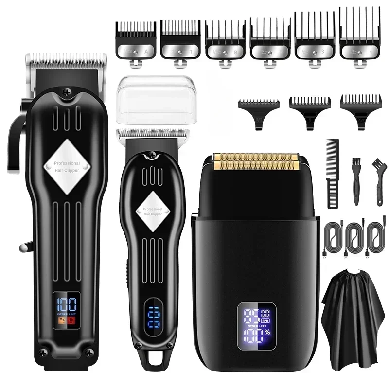 

RESUXI 973 Electric Shaver Maching 3 In 1 Professional Electric Hair Clipper and Shaver Set for Barber Men Hair Trimmer