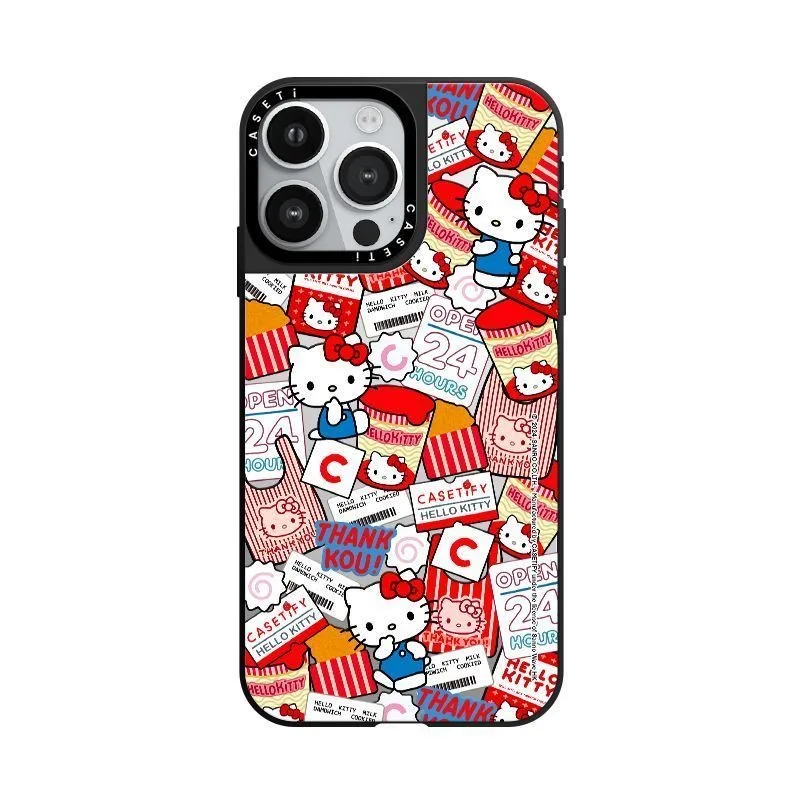 MINISO HelloKitty الذكرى الخمسين التذكارية مناسبة لحافظة هاتف Apple 16 pro max 151413 لطيف 12 مرآة #5
