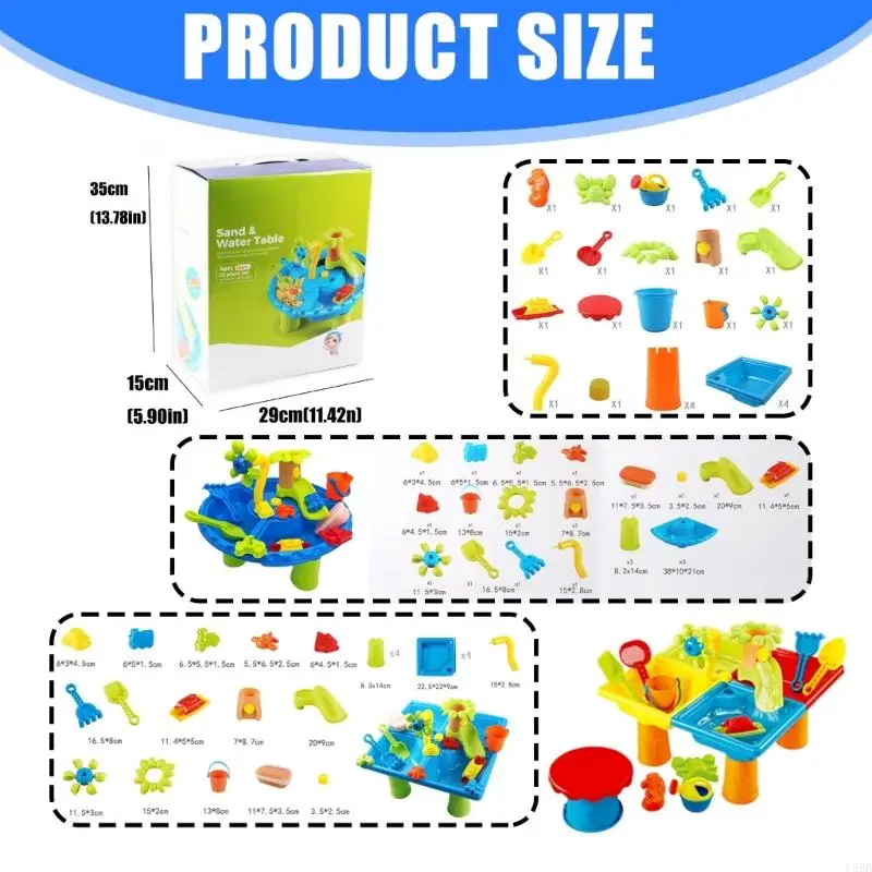 Beach Toy Summer Beach Play Set for Kids Water and Sand Toy Bucket Set for Outdoor Fun Bucket and Tool L8RB