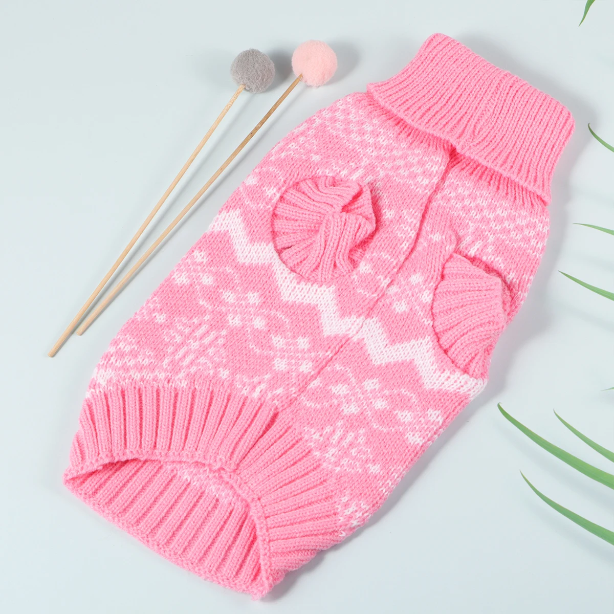 

s Pet Dog Sweater Knitted High Collar Warm Winter Clothes Small Dogs Gift Christmas Festival Dog Clothes