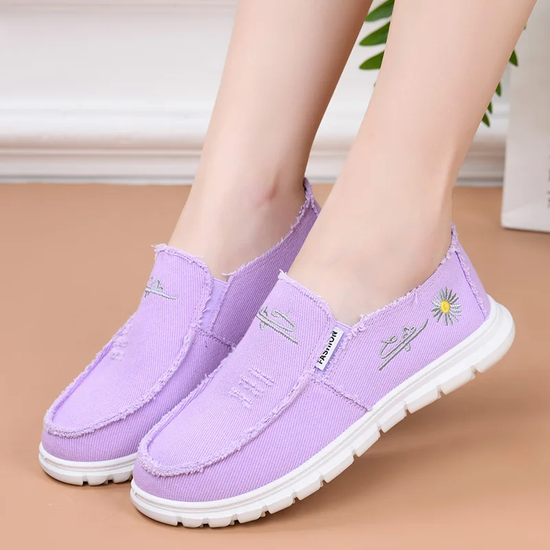 الأحذية القماشية النسائية عصرية ومتعددة الاستخدامات وعصرية وغير رسمية ومريحة وقابلة للتنفس #6