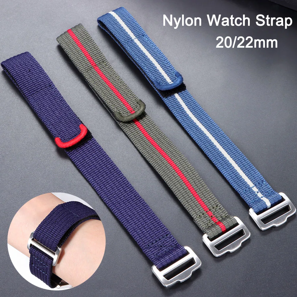 20mm 22mm Premium Nylon Watch Strap for Tudor for Seiko Military Sport Canvas Watchband for Rolex Men's Replacement Wrist Band