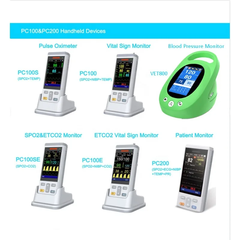 2026 Dogs Cats Veterinary Animals Vet Instrument Mini Handheld Portable 4 Inch Vital Signs Monitor for Animal Care and Supplies