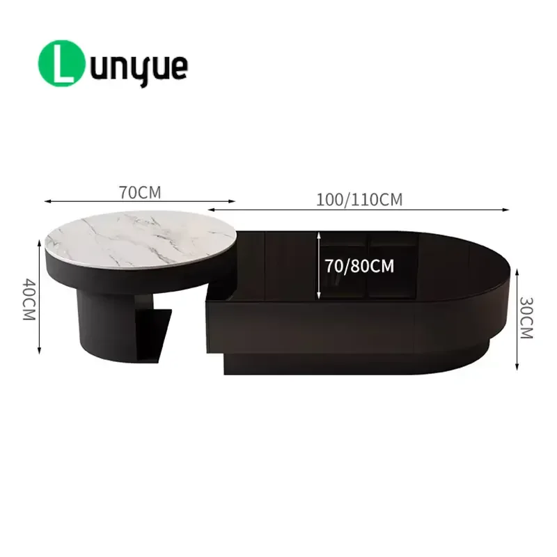 Modern Luxury Coffee Table Foldable Design Simple Elegant Living Room Furniture Versatile Space Saving Glamour Home Decor