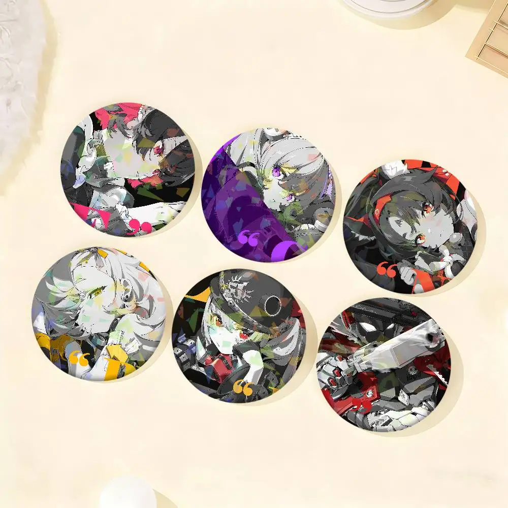 Game Zenless Zone Zero Black Kreative Anime-Serie Emaille-Anstecker Abzeichen Metall-Brosche für Taschen- und Kleidungsdekoration