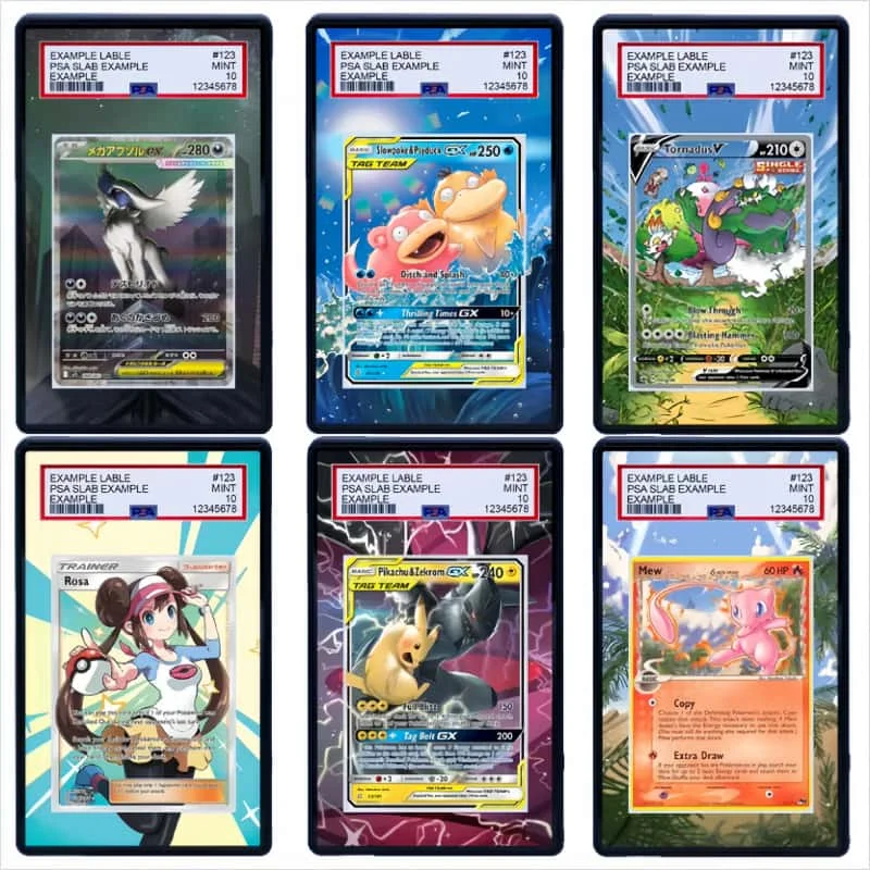 Giovanni Zeraora Tornadus Urshifu Absol Mewtwo Raichu Mew Arte Acrílico Extendido para Exhibidor de Tarjetas PSA (Excluye Tarjetas)