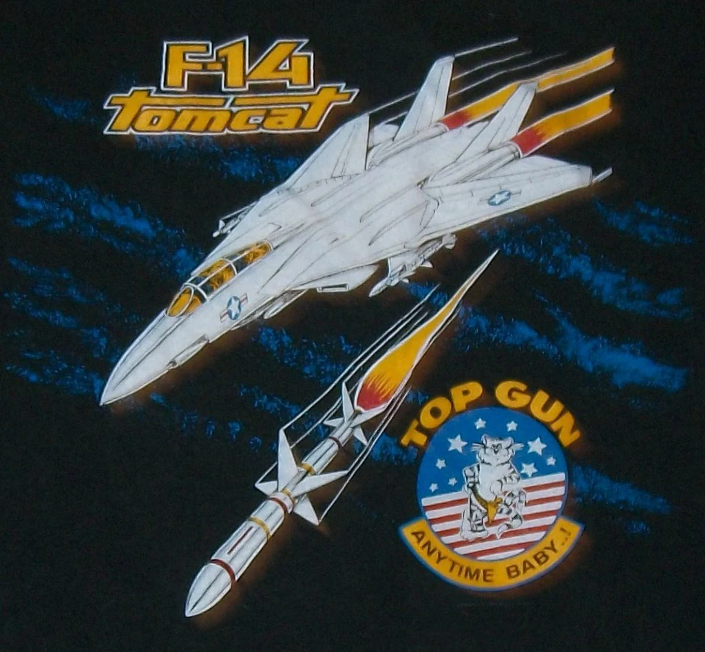 Vintage Naval F-14 Tomcat Fighter T Shirt. New 100% Cotton Short Sleeve O-Neck T-shirt Casual Clothing Mens Top