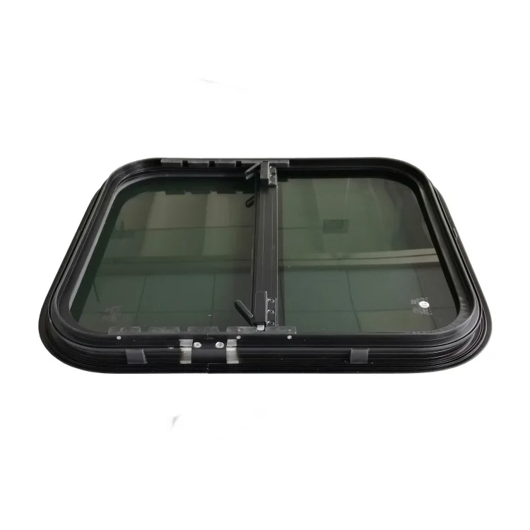 Aluminum Alloy RV Window with Exhaust Fan Screen for Caravan Motorhome Camper Lift Up Side Window