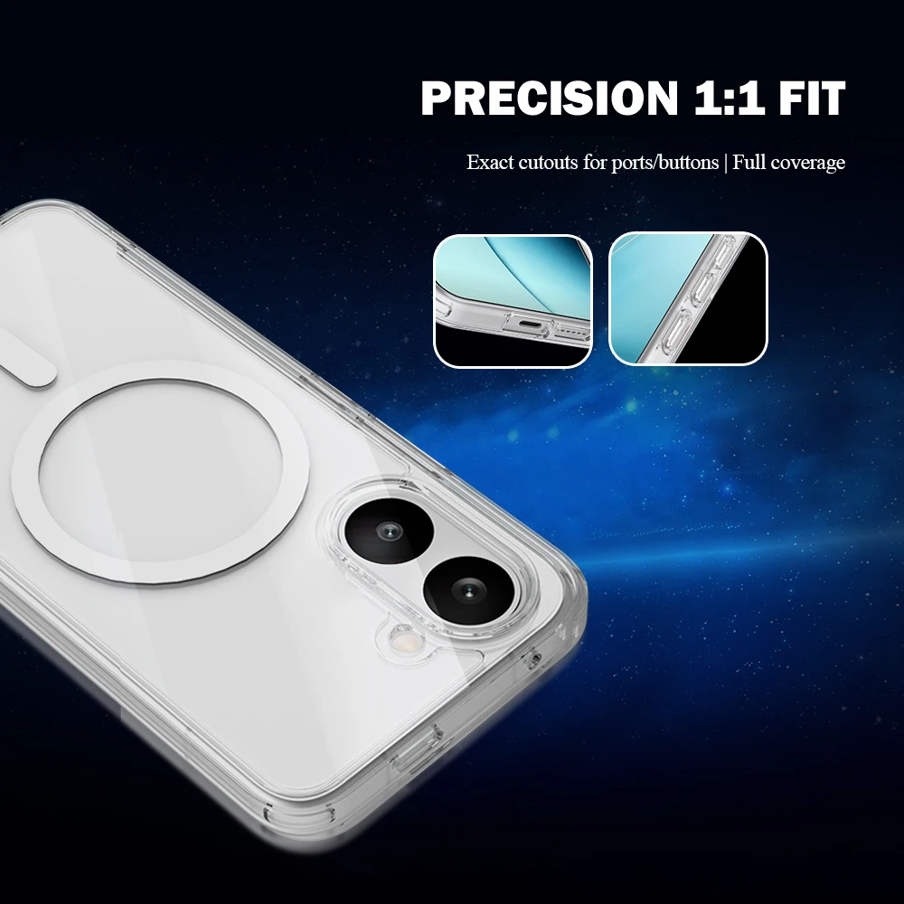 Für Poco X8 Pro Hülle Magnetische Hartschale TPU+PC Transparente Sturzsichere Handyhülle für Poco X8 Pro – Detail 8