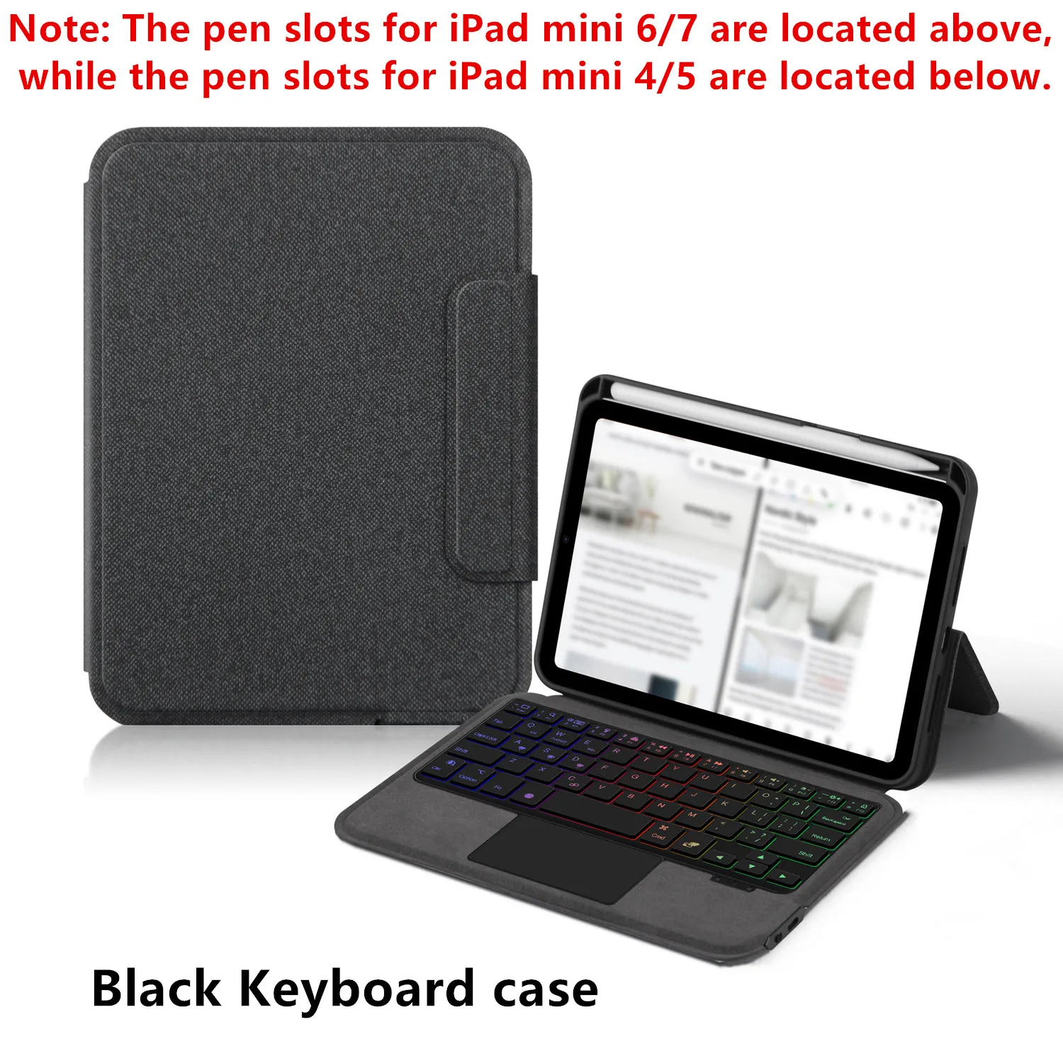 マジックキーボードカバー iPad mini6・7用 Amazon.com: QYiiD Magic