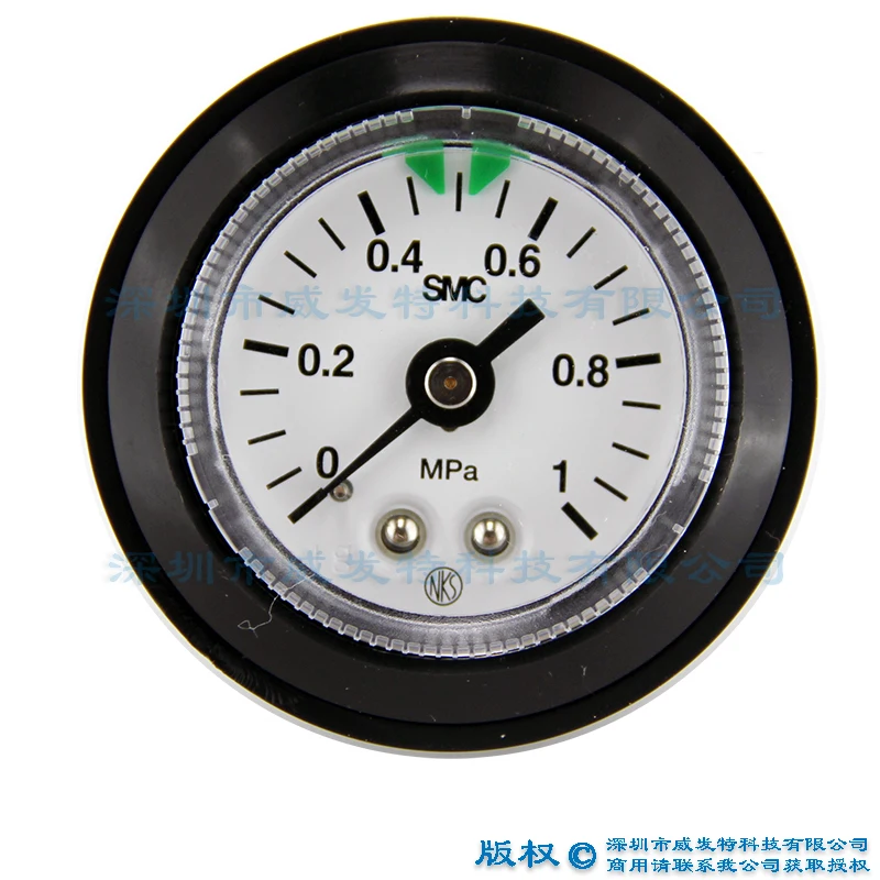 SMC G46-10-01M-C G46-10-02M-C Panel Mount Air Pressure Gauge Original