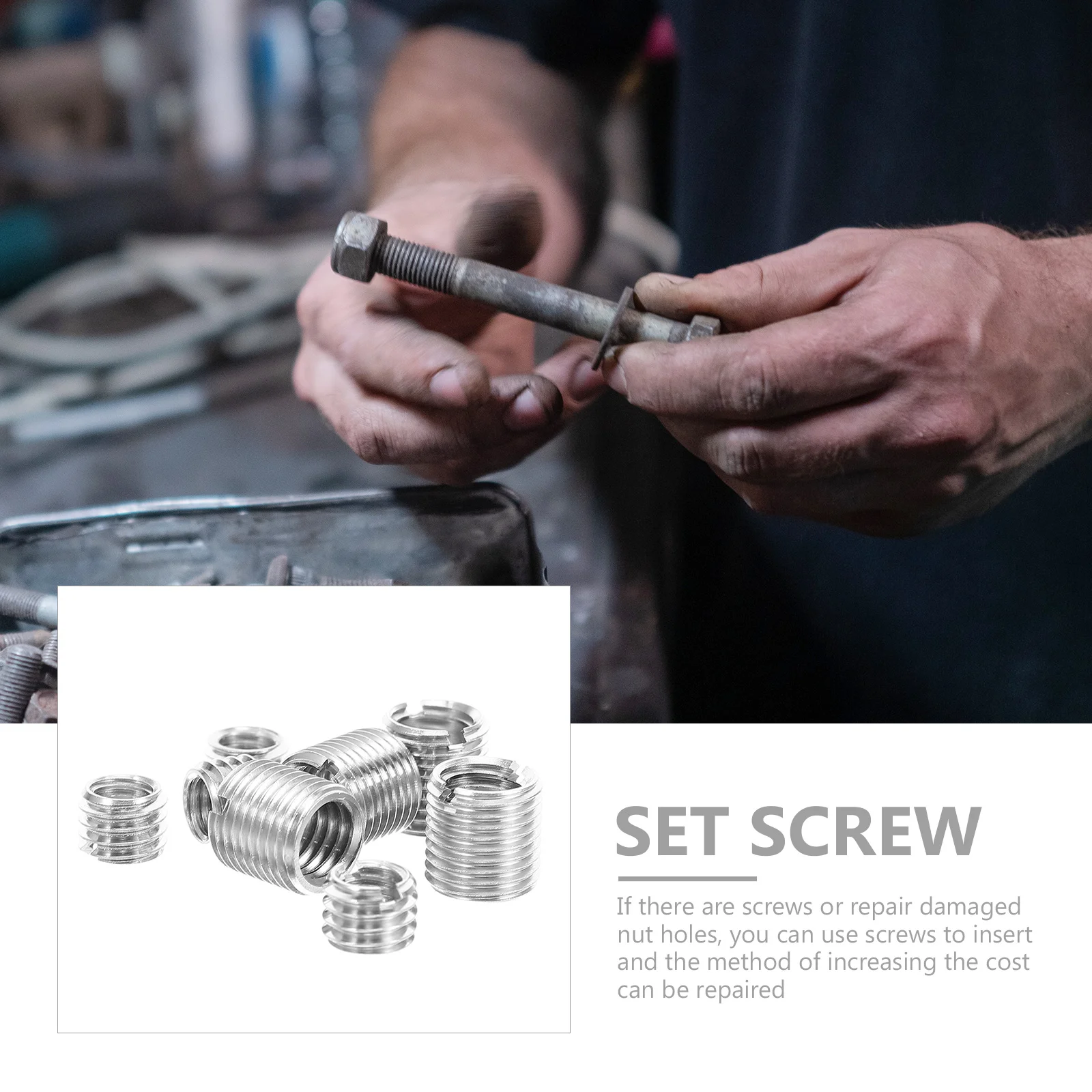 

1Set Stainless Steel Set Screw Assortment Kit Small Socket Grub Screws Durable for Metal Mold Repair Electronic and Mechanical