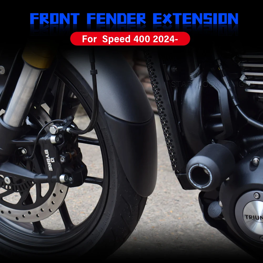 For Speed 400 Speed400 (2024-) Front Wheel Fender Extension Mudguard Splash Guard Extended Motorcycle Remodel Accessories