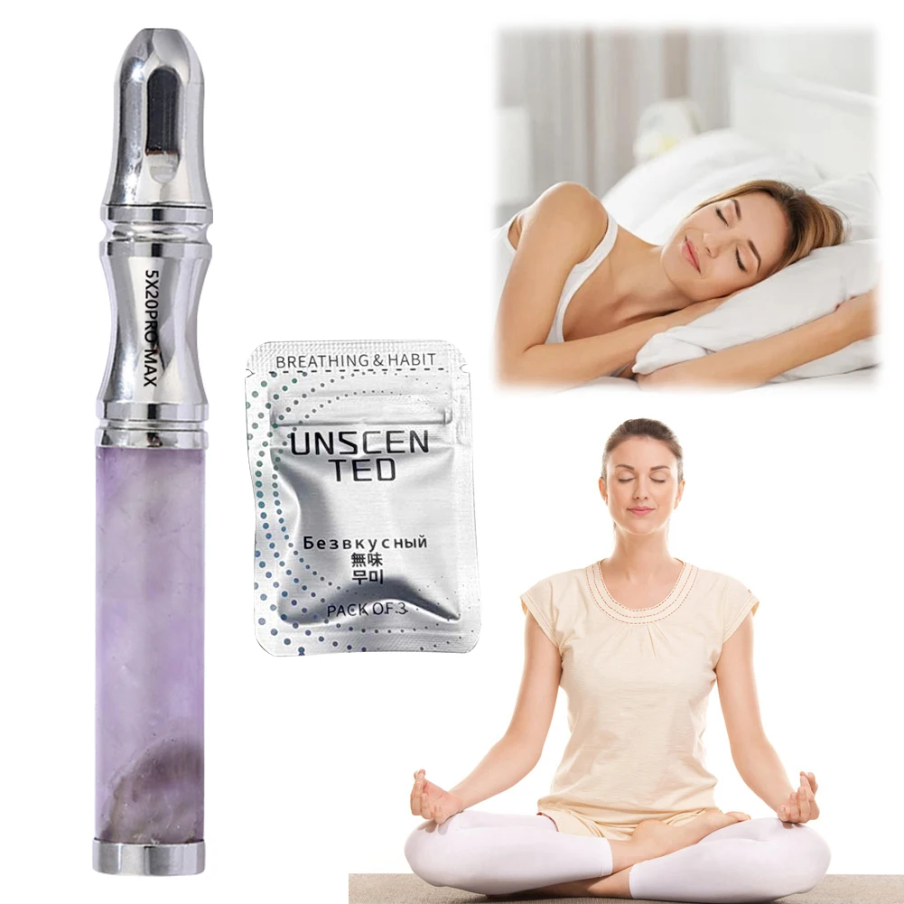 

Quit Smoking Stick Stress Anxiety Relief Air Inhaler Mindfulness Breathing Tool Stop Smoking Aids for Adults